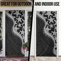 Monotone Polynesian Starfish Unique Pattern Door Cover LT01 - Polynesian Pride
