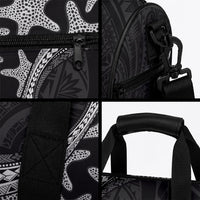 Monotone Polynesian Starfish Unique Pattern Duffle Bag