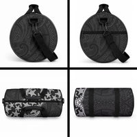 Monotone Polynesian Starfish Unique Pattern Duffle Bag