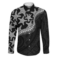 Monotone Polynesian Starfish Unique Pattern Family Matching Puletasi and Hawaiian Shirt
