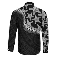 Monotone Polynesian Starfish Unique Pattern Family Matching Puletasi and Hawaiian Shirt