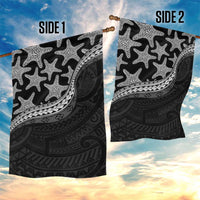 Monotone Polynesian Starfish Unique Pattern Garden Flag LT01 - Polynesian Pride