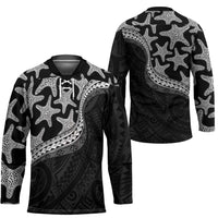 Monotone Polynesian Starfish Unique Pattern Hockey Jersey LT01 - Polynesian Pride