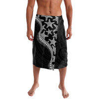 Monotone Polynesian Starfish Unique Pattern Lavalava LT01 Black - Polynesian Pride