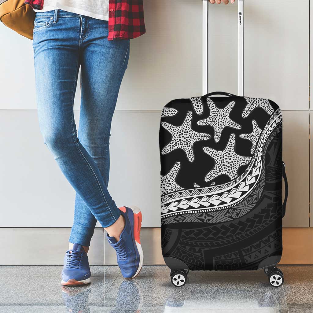Monotone Polynesian Starfish Unique Pattern Luggage Cover LT01 - Polynesian Pride