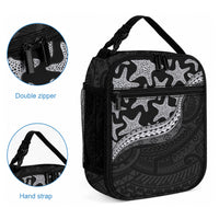 Monotone Polynesian Starfish Unique Pattern Lunch Bag