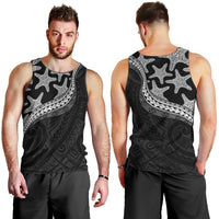 Monotone Polynesian Starfish Unique Pattern Men Tank Top