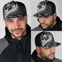 Monotone Polynesian Starfish Unique Pattern Mesh Trucker Cap LT01 - Polynesian Pride