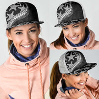 Monotone Polynesian Starfish Unique Pattern Mesh Trucker Cap LT01 - Polynesian Pride