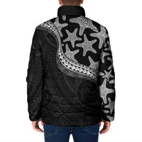 Monotone Polynesian Starfish Unique Pattern Padded Jacket LT01 - Polynesian Pride