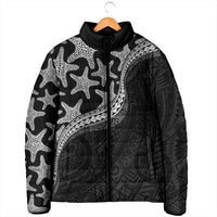 Monotone Polynesian Starfish Unique Pattern Padded Jacket LT01 - Polynesian Pride