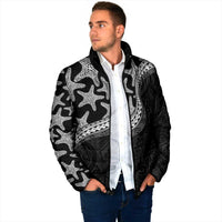 Monotone Polynesian Starfish Unique Pattern Padded Jacket LT01 - Polynesian Pride