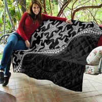 Monotone Polynesian Starfish Unique Pattern Quilt LT01 - Polynesian Pride