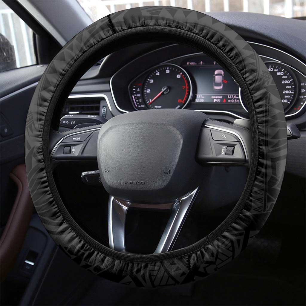 Monotone Polynesian Starfish Unique Pattern Steering Wheel Cover LT01 - Polynesian Pride