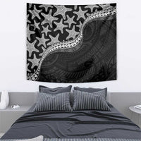Monotone Polynesian Starfish Unique Pattern Tapestry LT01 - Polynesian Pride