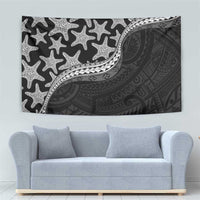 Monotone Polynesian Starfish Unique Pattern Tapestry LT01 - Polynesian Pride