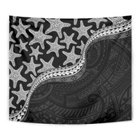 Monotone Polynesian Starfish Unique Pattern Tapestry LT01 - Polynesian Pride