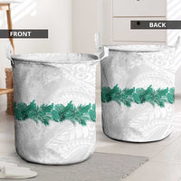 Hawaii Tropical Leaves Laundry Basket Polynesian Pattern