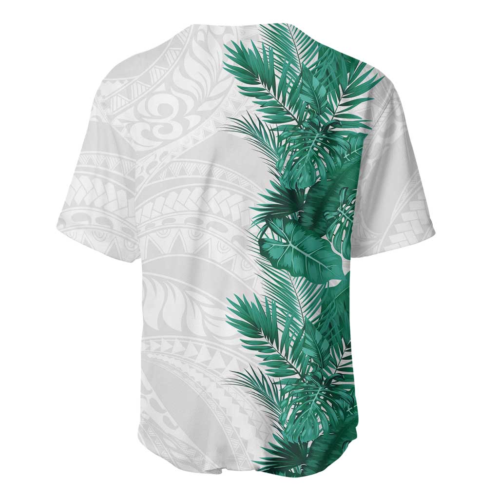 Hawaii Tropical Leaves Baseball Jersey Polynesian Pattern LT01 - Polynesian Pride