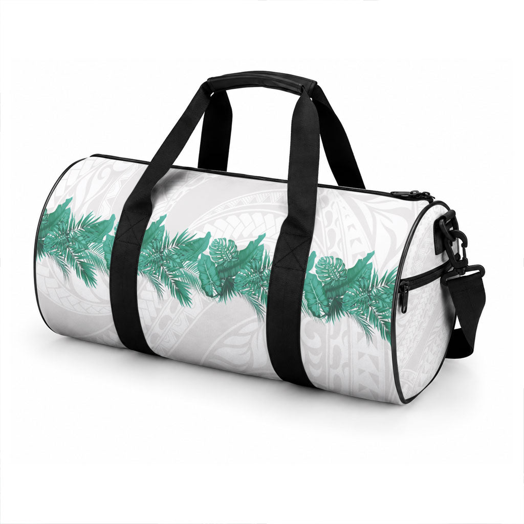 Hawaii Tropical Leaves Duffle Bag Polynesian Pattern