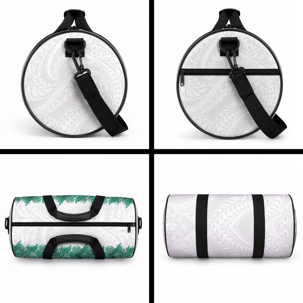 Hawaii Tropical Leaves Duffle Bag Polynesian Pattern