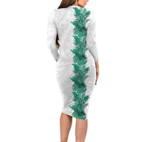 Hawaii Tropical Leaves Family Matching Long Sleeve Bodycon Dress and Hawaiian Shirt Polynesian Pattern LT01 - Polynesian Pride