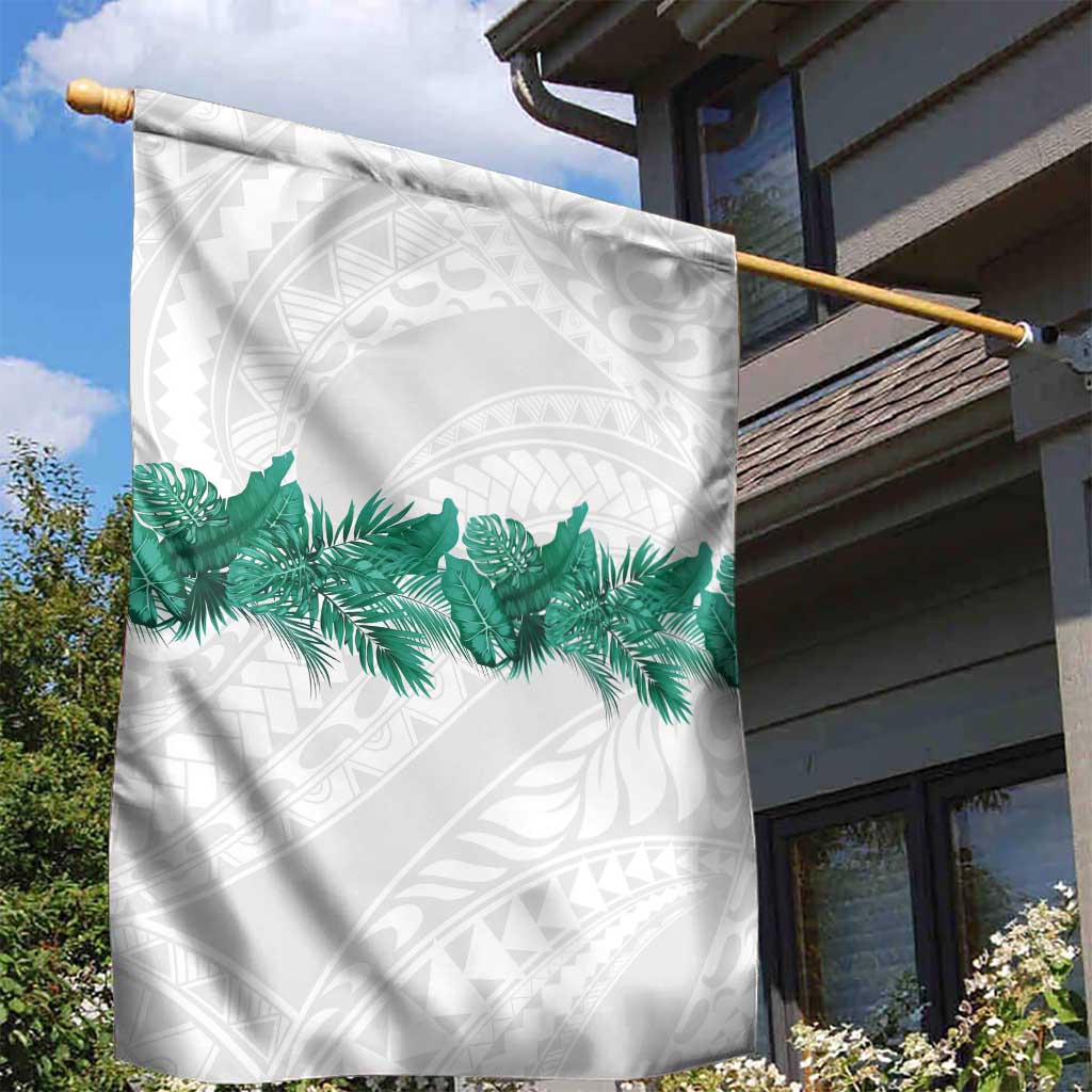 Hawaii Tropical Leaves Garden Flag Polynesian Pattern