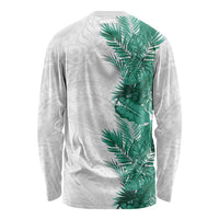 Hawaii Tropical Leaves Long Sleeve Shirt Polynesian Pattern