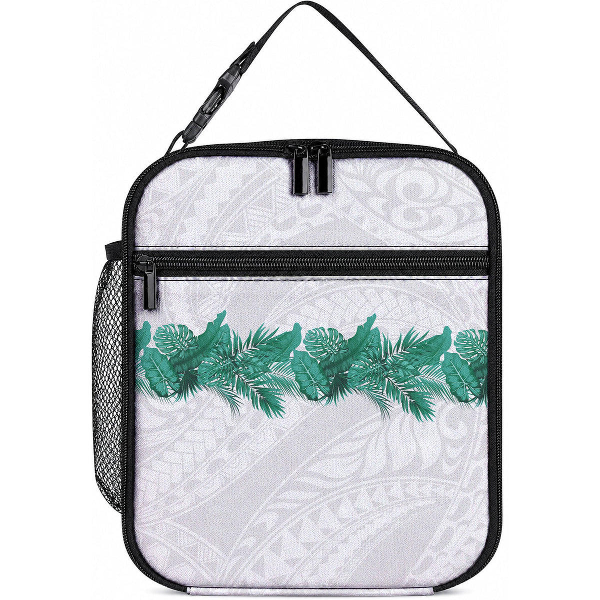 Hawaii Tropical Leaves Lunch Bag Polynesian Pattern