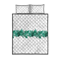 Hawaii Tropical Leaves Quilt Bed Set Polynesian Pattern