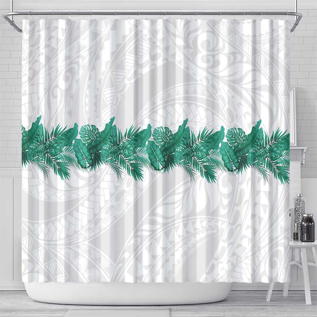 Hawaii Tropical Leaves Shower Curtain Polynesian Pattern LT01 - Polynesian Pride