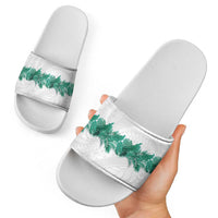 Hawaii Tropical Leaves Slide Sandals Polynesian Pattern LT01 - Polynesian Pride