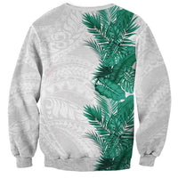 Hawaii Tropical Leaves Sweatshirt Polynesian Pattern