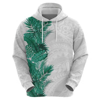 Hawaii Tropical Leaves Zip Hoodie Polynesian Pattern LT01 - Polynesian Pride