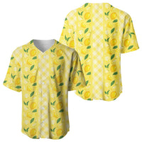 Hawaii Lemon Palaka Baseball Jersey Striped Stylized