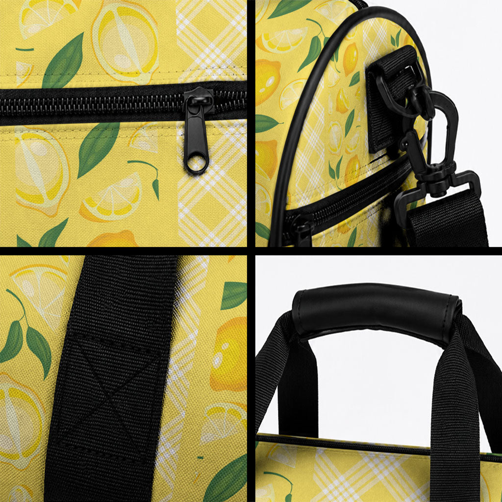Hawaii Lemon Palaka Duffle Bag Striped Stylized LT01 - Polynesian Pride