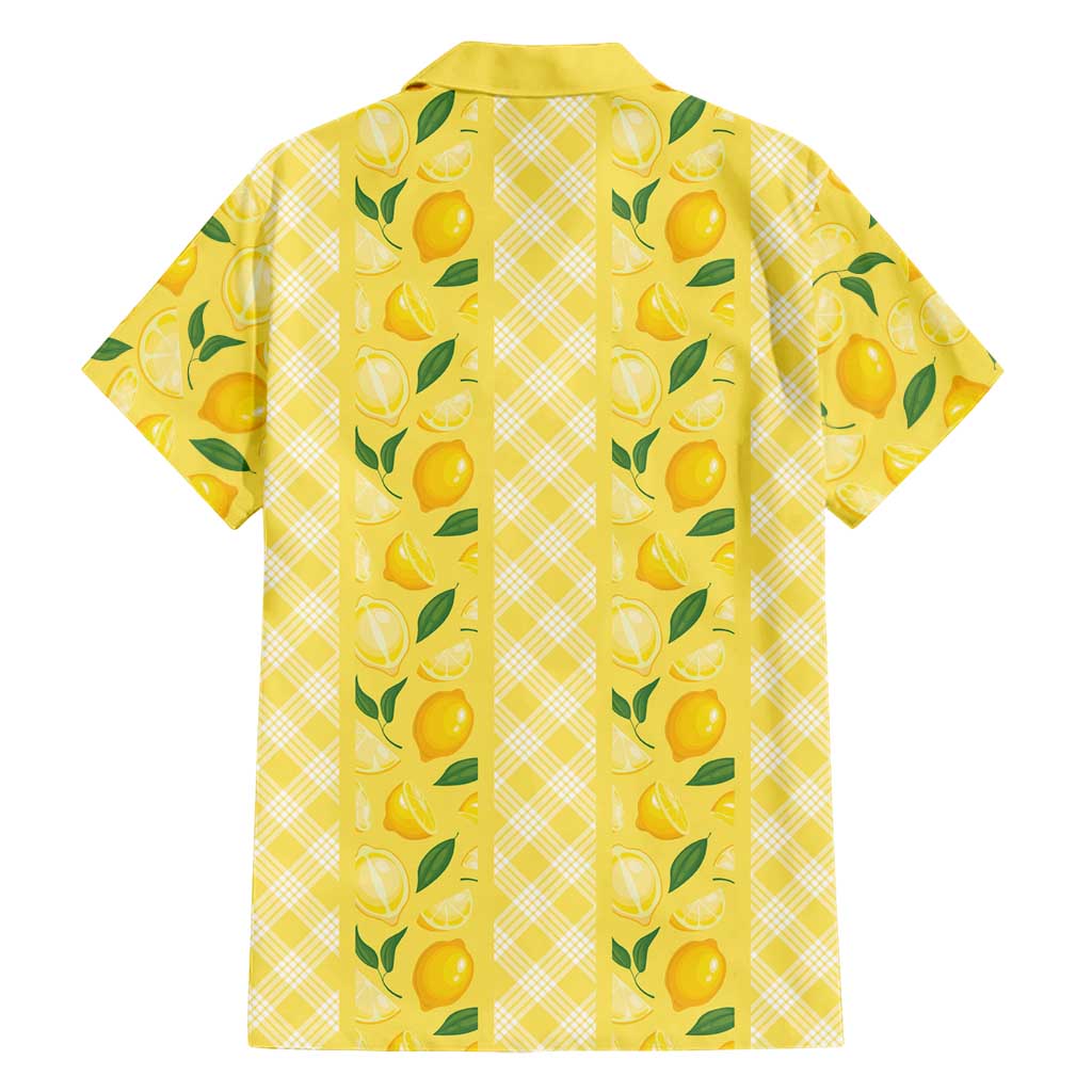 Hawaii Lemon Palaka Family Matching Mermaid Dress and Hawaiian Shirt Striped Stylized LT01 - Polynesian Pride