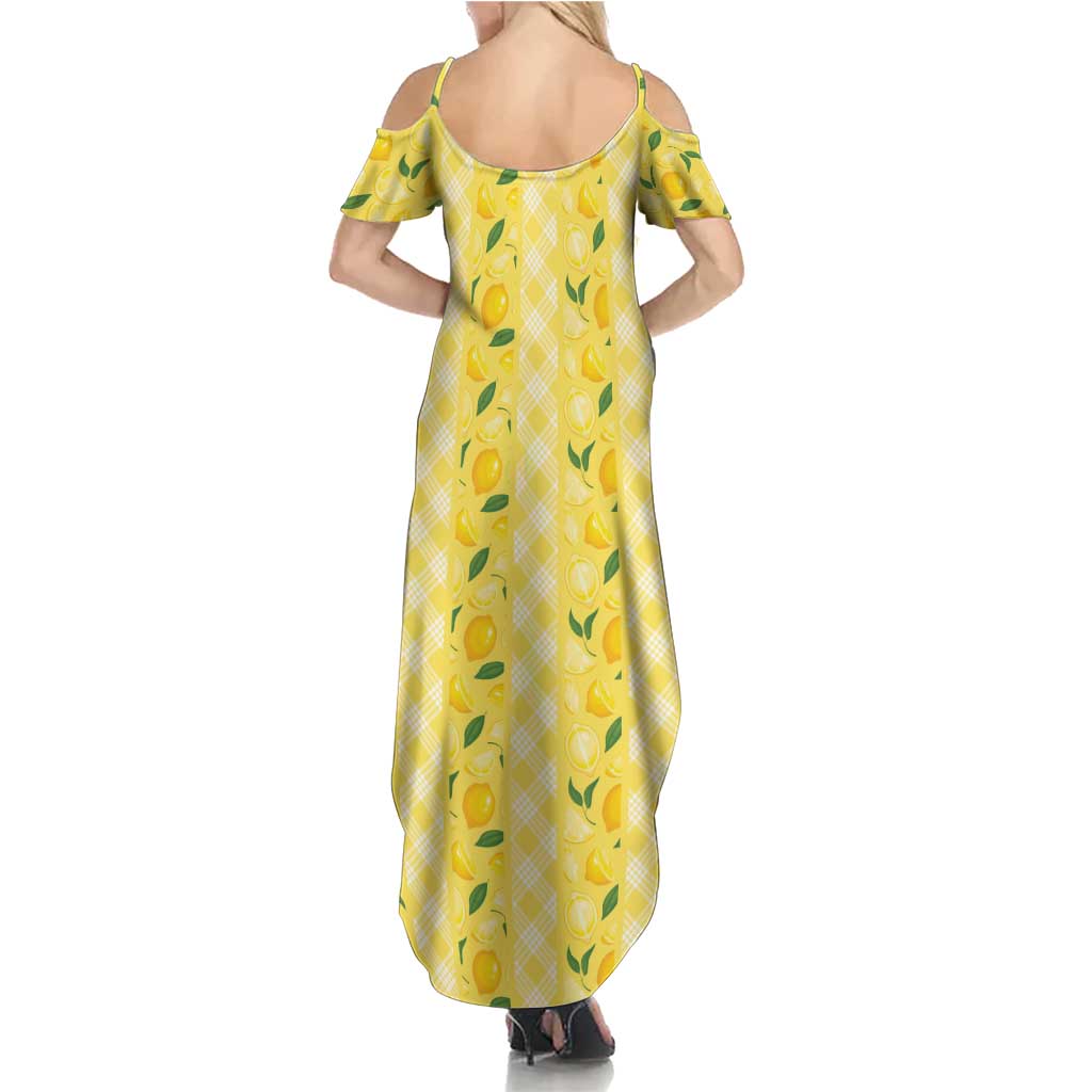 Hawaii Lemon Palaka Family Matching Summer Maxi Dress and Hawaiian Shirt Striped Stylized LT01 - Polynesian Pride