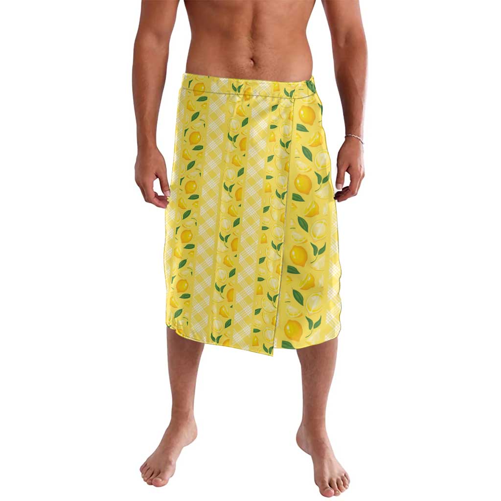 Hawaii Lemon Palaka Lavalava Striped Stylized