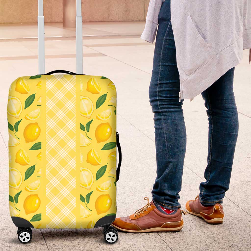 Hawaii Lemon Palaka Luggage Cover Striped Stylized