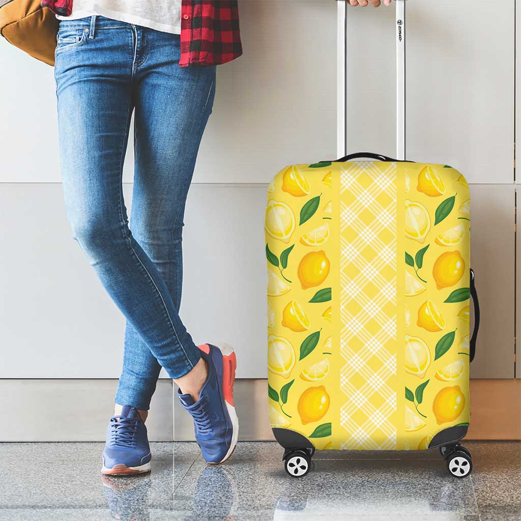 Hawaii Lemon Palaka Luggage Cover Striped Stylized