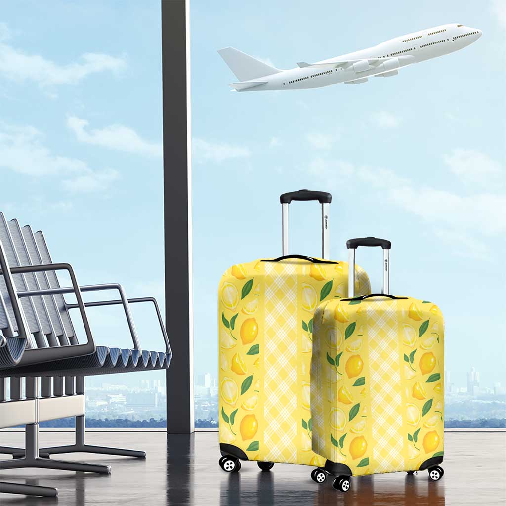 Hawaii Lemon Palaka Luggage Cover Striped Stylized