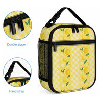 Hawaii Lemon Palaka Lunch Bag Striped Stylized