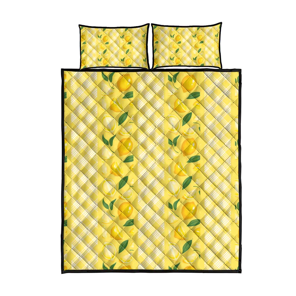 Hawaii Lemon Palaka Quilt Bed Set Striped Stylized LT01 - Polynesian Pride