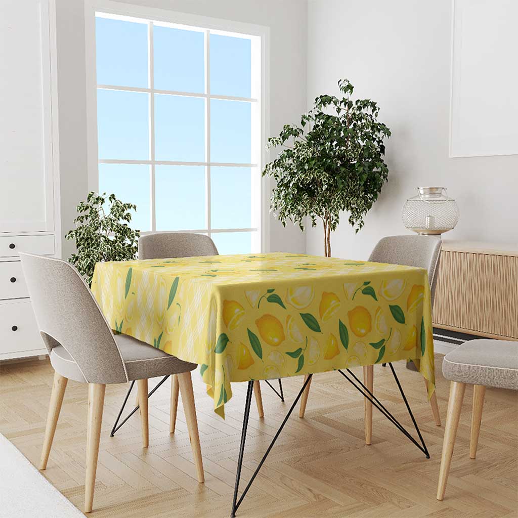 Hawaii Lemon Palaka Tablecloth Striped Stylized LT01 - Polynesian Pride
