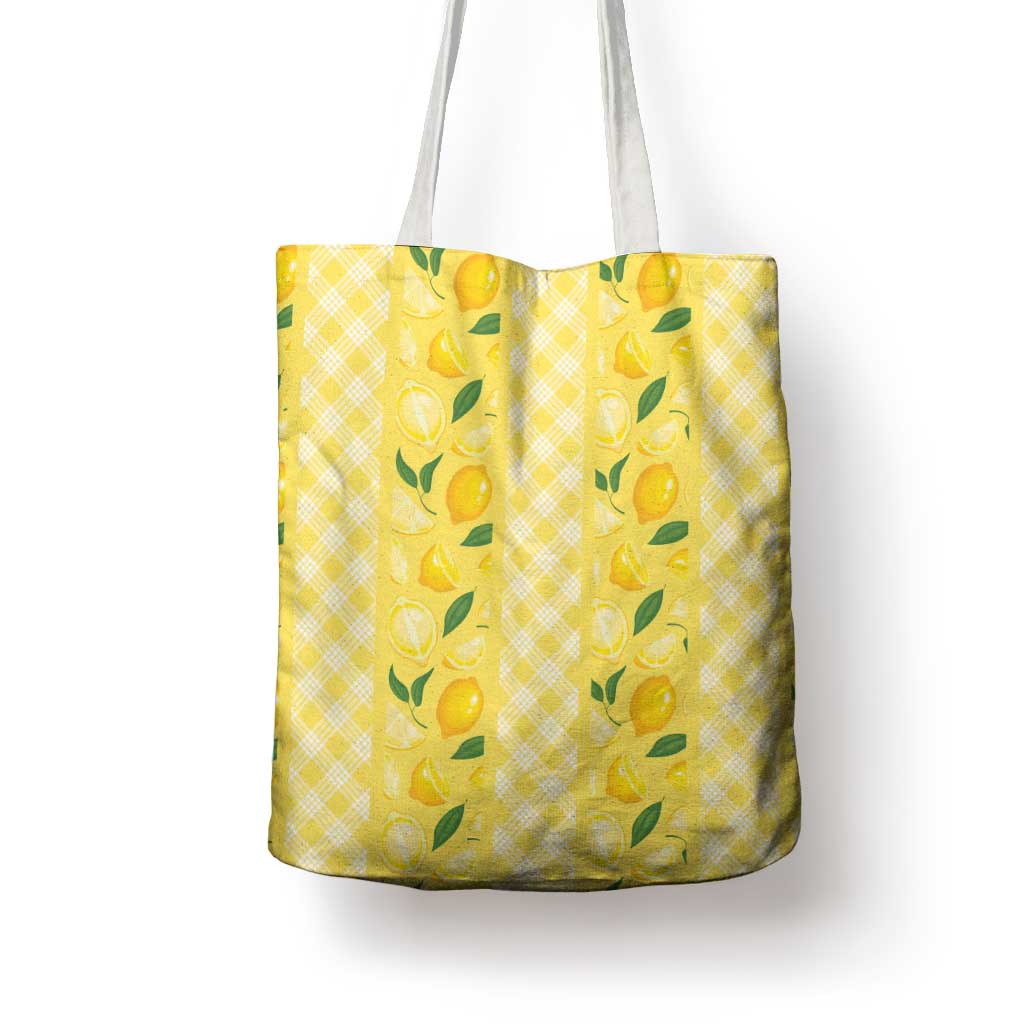 Hawaii Lemon Palaka Tote Bag Striped Stylized LT01 - Polynesian Pride
