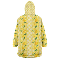 Hawaii Lemon Palaka Wearable Blanket Hoodie Striped Stylized LT01 - Polynesian Pride