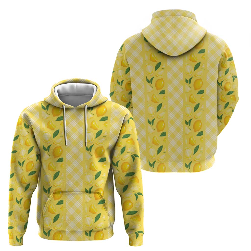 Hawaii Lemon Palaka Zip Hoodie Striped Stylized LT01 - Polynesian Pride