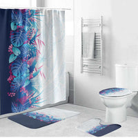 Hawaii Tropical Plant UliUli Bathroom Set Vibrant Polynesian Pattern