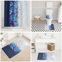 Hawaii Tropical Plant UliUli Bathroom Set Vibrant Polynesian Pattern